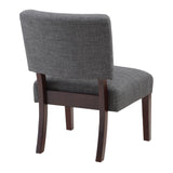 OSP Home Furnishings Jasmine Accent Chair Charcoal