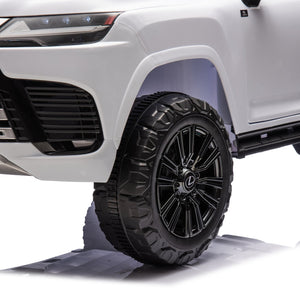 English Elm Licensed Lexus Lx600 24v Two Seater Kids Ride on Suv with Remote and Suspension White W1578P339060