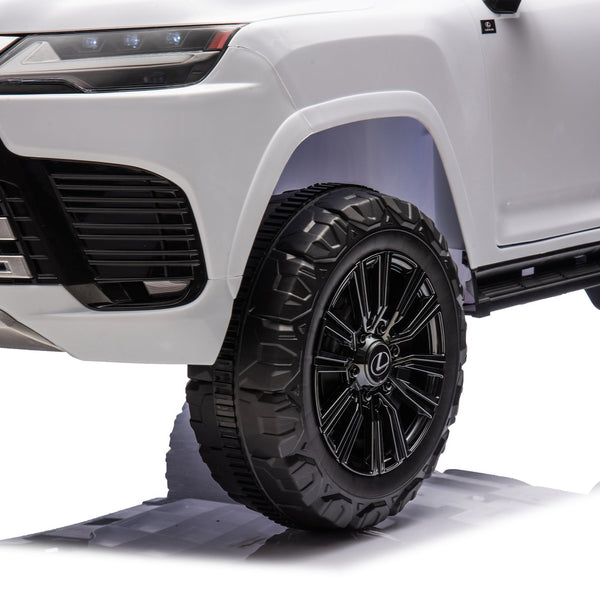 English Elm Licensed Lexus Lx600 24v Two Seater Kids Ride on Suv with Remote and Suspension White W1578P339060