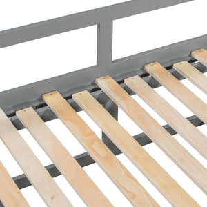 English Elm Wooden Twin to King Daybed with Trundle and Storage Drawers for Guest Rooms N708P336539E