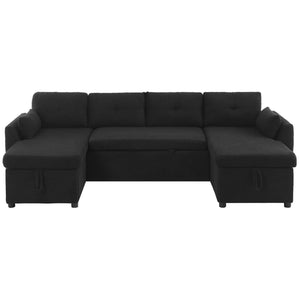 English Elm Swivel Barrel Accent Chair Chenille Tufted Round Club Seat for Living Room Lounge Black N719S002210B