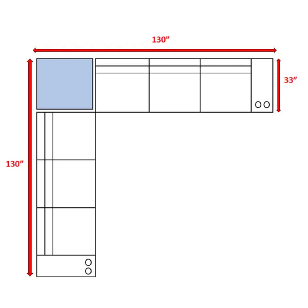 English Elm Fully Assembled Outdoor Rattan Wicker 6-Person Seating Group With Hidden Storage & Cushions B120S00160