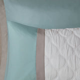 510 Design Shawnee Transitional 8 Piece Comforter Set 5DS10-0052 Seafoam