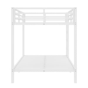English Elm Metal Full over Full Bunk Bed Sturdy Steel Frame for Teens & Adults, Space-Saving, Noise-Reduced Design W1580P329015
