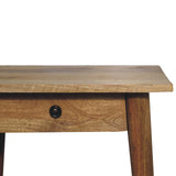 English Elm Solid Wood Woven Solid Wood End Table