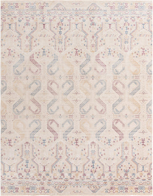 Unique Loom Deepa Congruence Machine Made Geometric Rug Ivory, Burgundy/Gold/Navy Blue 9' 0" x 11' 8"