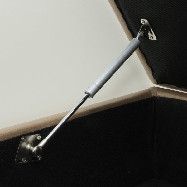 English Elm Wallace & Bay - Brown Storage Ottoman - Mocha Transitional Engineered Wood Bench with Hidden Storage, Easy-Care, 48.6" L B2709P212527