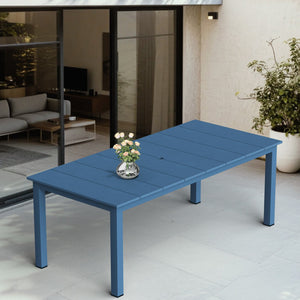 English Elm A Versatile Outdoor Dining Table - Modern All-Weather Design For Patios, Balconies & Gardens T3898P371452
