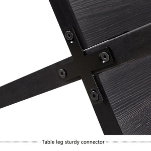 English Elm Modern Farmhouse Round Dining Table Seats Four Scratch Resistant Wood Grain Top W1998P305923
