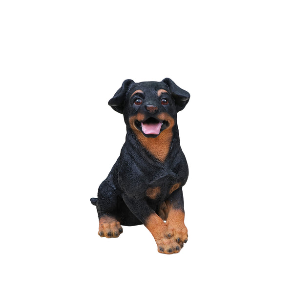 English Elm Labrador Solar Garden Statue with Led Glow and Built-in Succulent Planter Basin W5398P464239