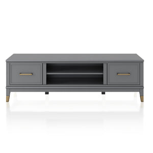 English Elm Westerleigh Low Profile Tv Stand with Gold Hardware for Living Room Decor B2733P444619