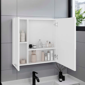 English Elm Nome Wall Mounted Mirrored Medicine Cabinet with Multi Compartment Interior Storage B097P474279