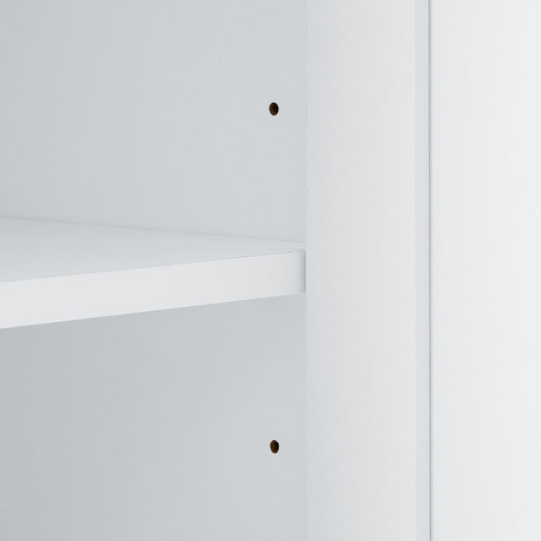 English Elm Tall Bathroom Storage Cabinet - Freestanding Mdf Organizer With Adjustable Shelves & Modern White Finish N725P241834K-GIGA