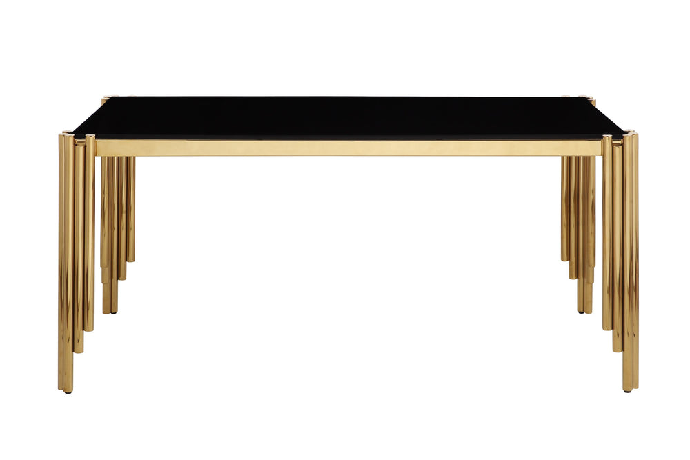 English Elm Glass Replacement Frame And Tempered Top For D6010Dt - Elegant, Durable Dining Upgrade Solution W1567P218016