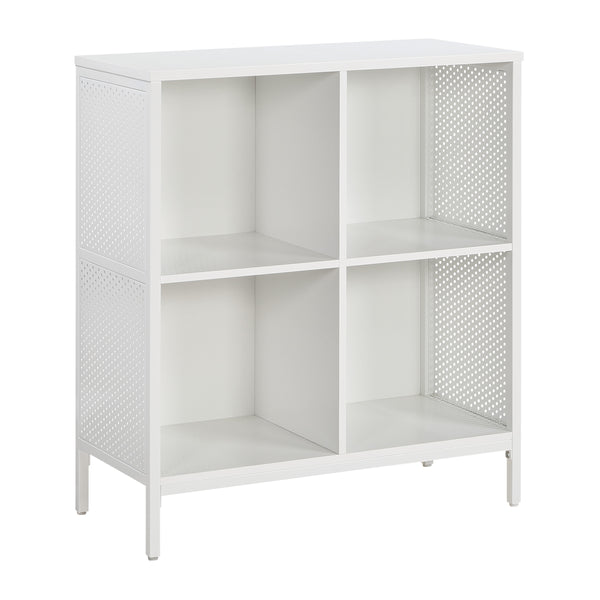 OSP Home Furnishings Ace 4 Cube Storage/Bookcase White