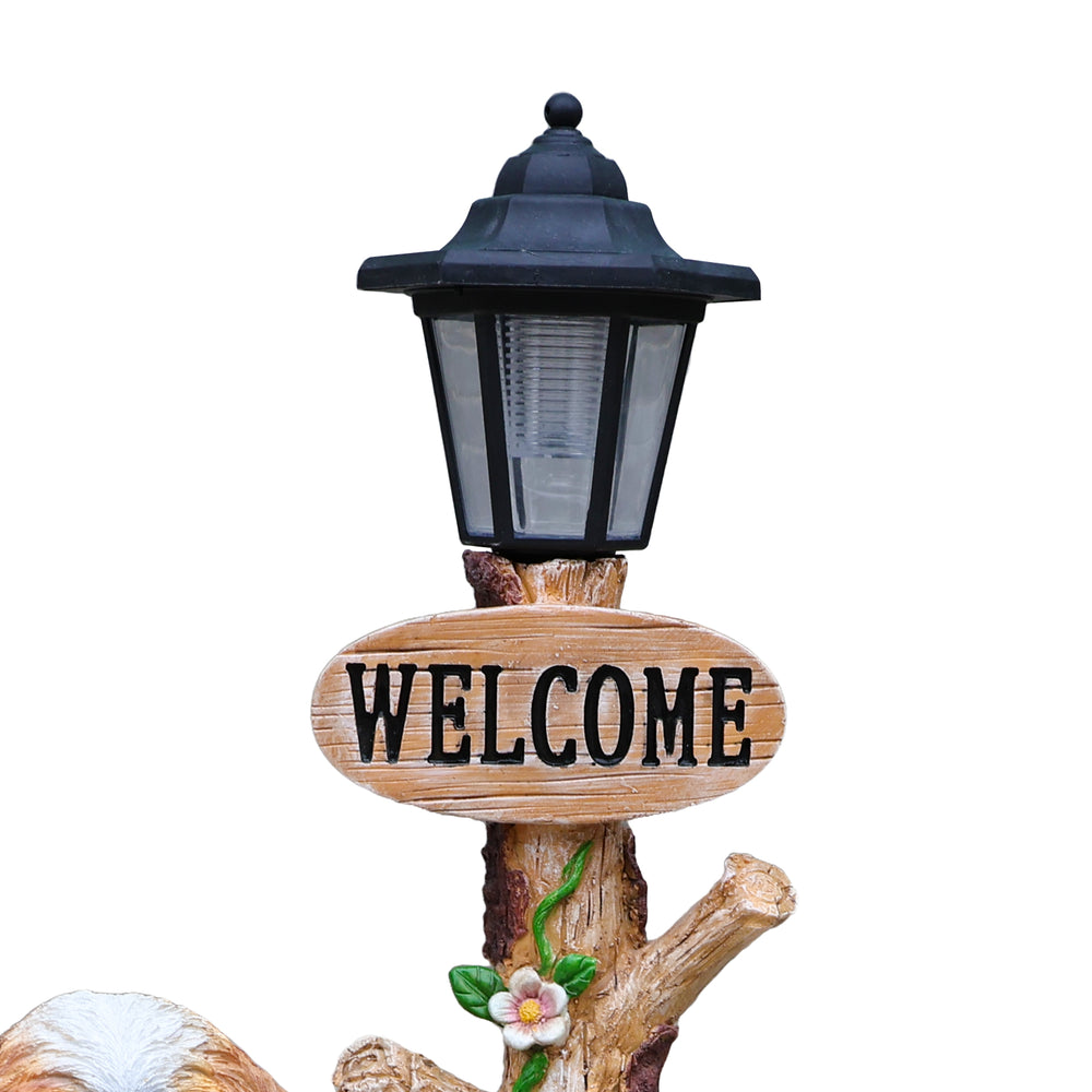 English Elm Sitting Corgi Resin Planter Sculpture Whimsical Porch Garden Decor with Succulent Cavity W5398P464240