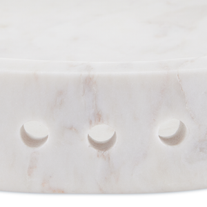 Freya Small White Marble Tray - Exquisite Handcrafted Design with Elegant Veining for Modern Homes