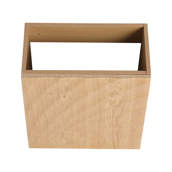 English Elm 18.5" Wall-Mounted Bathroom Vanity With Soft-Close Door & Resin Sink For Coastal Charm & Storage W1972P362136