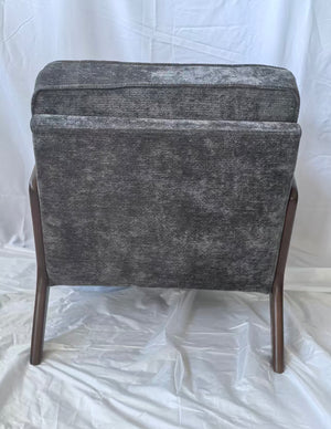 English Elm Mid-Century Modern Accent Chair - Vintage Luxury Upholstered Leisure Chair For Living Room Bliss W1893P396215