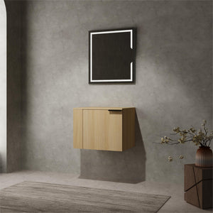 English Elm 24" Oak Bathroom Vanity Sink Cabinet - Modern Design, Soft-Close Doors, Great Storage For Small Spaces W1972P204940
