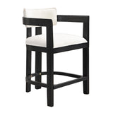 Christopher Knight Home® - Noble House - 26" Counter Height Bar Stool, Upholstered Counter Stools (Set Of 2) -Black