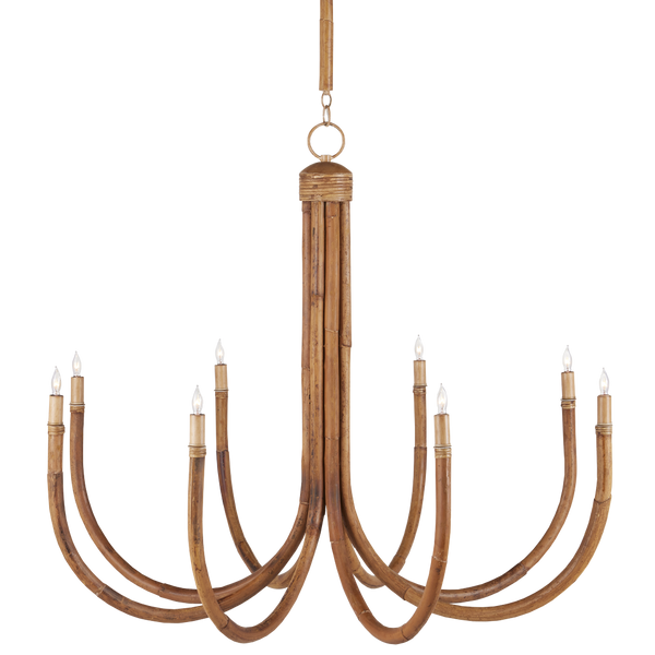 Samsara Chandelier - Stunning Rattan Design, Adjustable Height, Coastal Style, Perfect for Modern Spaces