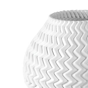 Plisse Contemporary 3D-Printed Ceramic Vase - A Timeless Blend of Modern Design and Artisan Craftsmanship