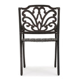 Christopher Knight Home® - Noble House - Alfresco Outdoor Bronze Cast Aluminum Dining Chairs (Set Of 2)