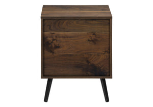 English Elm Accent Side Table Rustic Grey Laminate Compact Storage Cabinet Transitional Bedroom Walnut B2710P461696