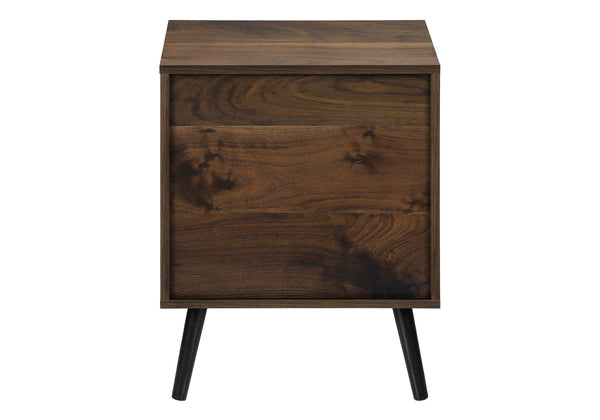 English Elm Accent Side Table Rustic Grey Laminate Compact Storage Cabinet Transitional Bedroom Walnut B2710P461696