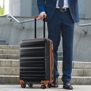 English Elm 6-piece Abs Hardshell Suitcase Set Spinner Wheels Nested Storage Travel Ready N730P262652B