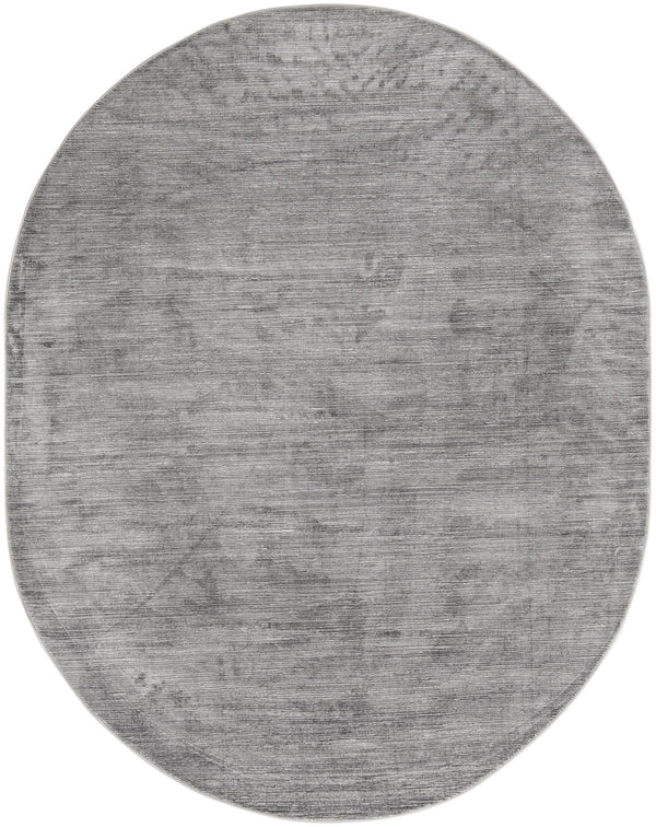 Unique Loom Finsbury Kate Machine Made Solid Rug Gray, Ivory 7' 10" x 10' 0"