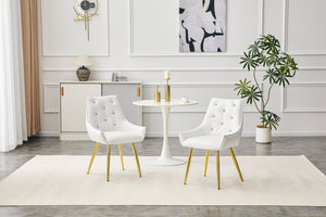 English Elm Crocodile Textured Pu Leather Accent Chair Diamond Tufted with Chrome Metal Legs W3493P456362