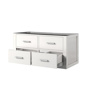 English Elm White Midcentury Single Sink Bath Vanity - Stylish 36-Inch Wall-Hung Design With Storage & Ease B2731P257984-GIGA