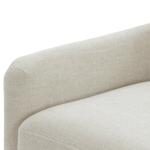 English Elm Torrance Swivel Accent Chair with Antique Brass Nailhead Trim for Modern Living Beige B050P451389