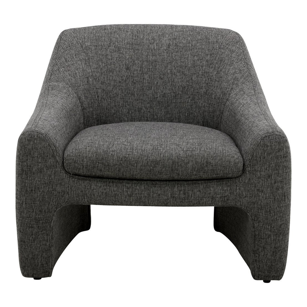 English Elm Kenzie Sculptural Accent Chair Woven Polyester Upholstery for Modern Living Rooms B2769P504213