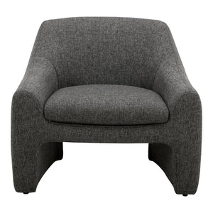 English Elm Kenzie Sculptural Accent Chair Woven Polyester Upholstery for Modern Living Rooms B2769P504213