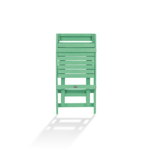 English Elm Coastal Bay Recycled Hdpe Folding Bistro Chair for Patio and Balcony Use Green B2745P409667