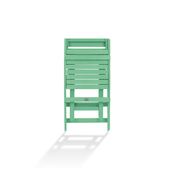 English Elm Coastal Bay Recycled Hdpe Folding Bistro Chair for Patio and Balcony Use Green B2745P409667