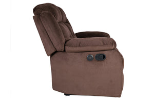 English Elm Manual Reclining Loveseat Velvet Tufted Pillow Arms Usb Port Living Room B011P468568