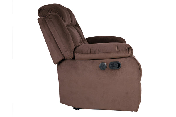 English Elm Manual Reclining Loveseat Velvet Tufted Pillow Arms Usb Port Living Room B011P468568