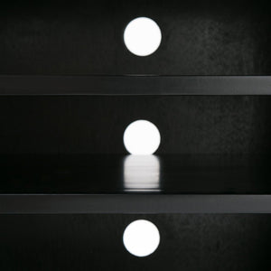 English Elm Warm Shaker Tv Media Stand - Handcrafted Solid Wood In Rich Black With Storage & Cord Management B136P159718-GIGA