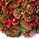 Christopher Knight Home® - Noble House - Pre-Decorated Pine Cone and Glitter Unlit Artificial Tabletop Christmas Tree