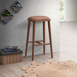 English Elm Ashcroft Furniture - Jason  Pu Leather Bar Stool