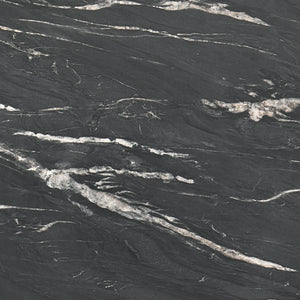 English Elm Enlow Chic Black Round Marble-Like Smarttop Coffee Table - Modern Design, Durable & Low Maintenance B062P299966