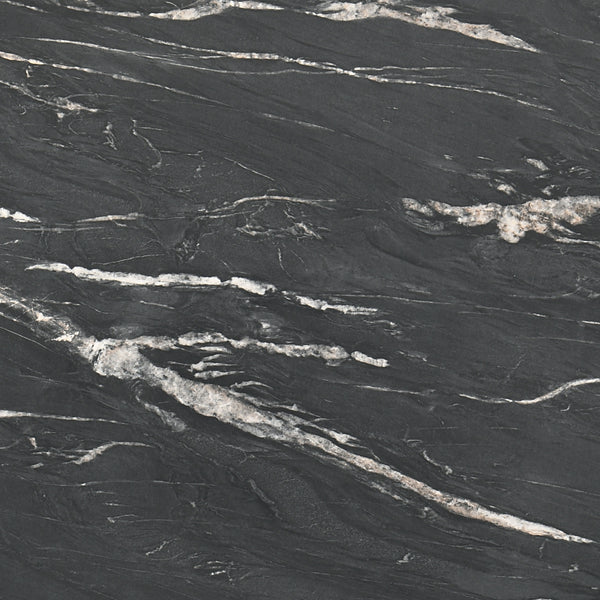 English Elm Enlow Chic Black Round Marble-Like Smarttop Coffee Table - Modern Design, Durable & Low Maintenance B062P299966