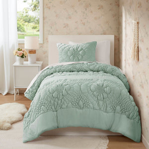 English Elm 2-Piece Twin Comforter Set with Soft Poly Jersey Face and Plush Poly Fill for Cozy Bedrooms Sage 13.78 L x 17.72 W x 6.69 H B035P408220