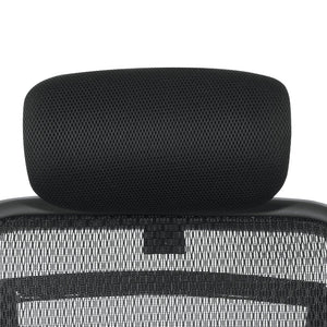 OSP Home Furnishings Optional Mesh Headrest for Space Seating 818 Series with Ergonomic Ratchet Adjustment HRM818