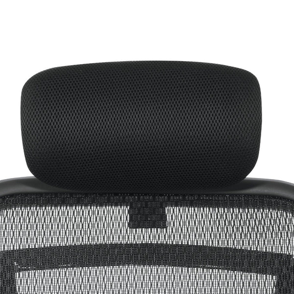 OSP Home Furnishings Optional Mesh Headrest for Space Seating 818 Series with Ergonomic Ratchet Adjustment HRM818