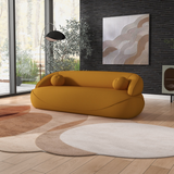 English Elm Ashcroft Furniture - Andrew Mustard Yellow Boucle Sofa